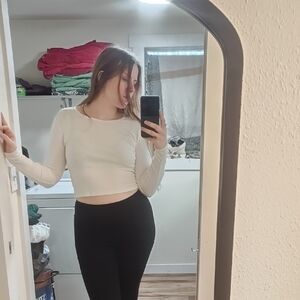 Reformation Long Sleeved Crop Top